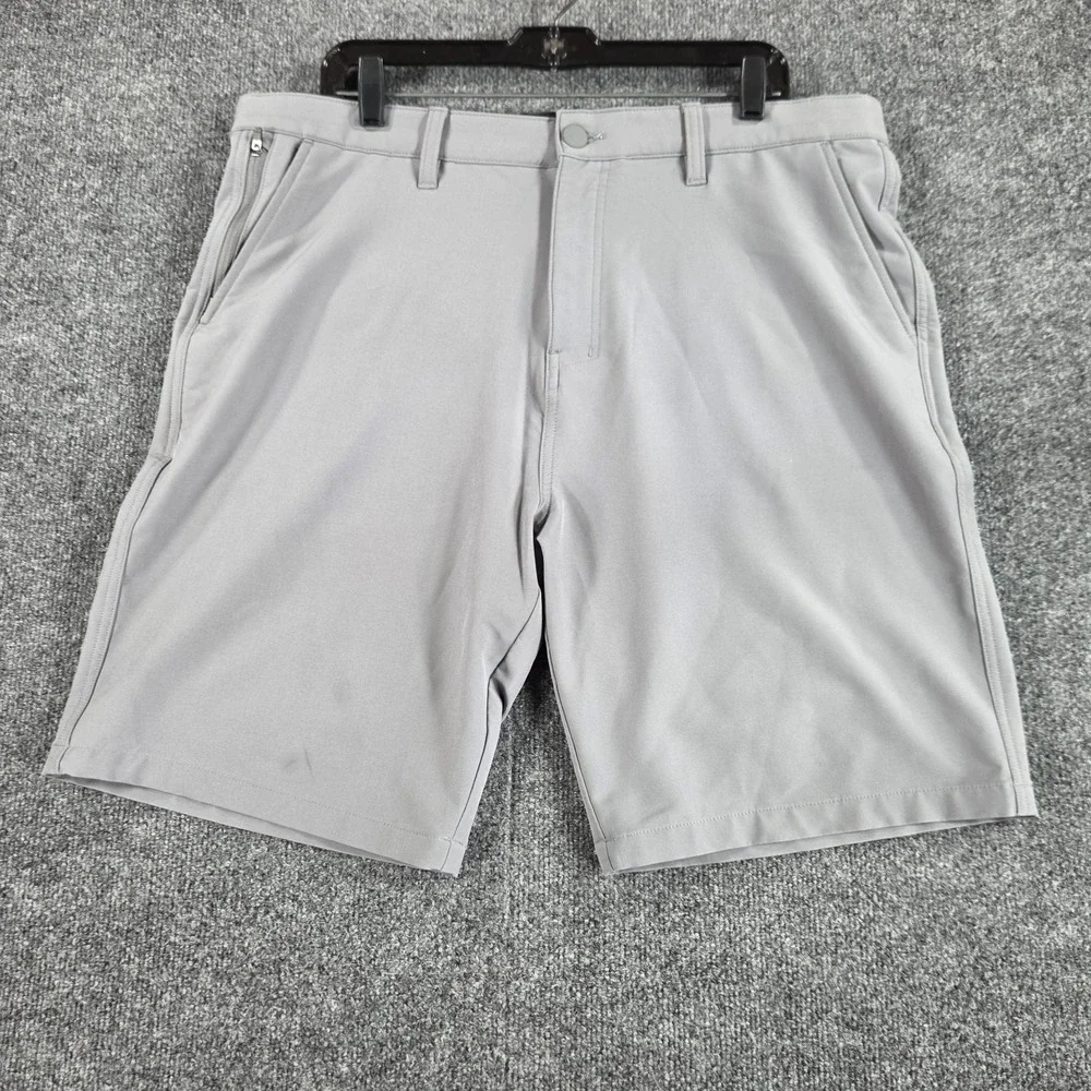 Hurley Men's 38 Gray Hybrid Performance Quick Dry Golf Shorts HMS25-17550